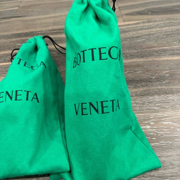 Bottega Veneta Orange Stretch Heeled Sandals - Picture 2 of 8